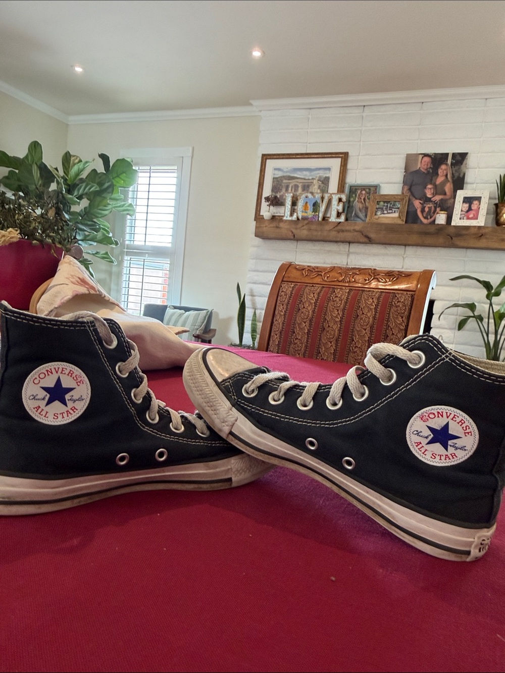 Converse Black and White High-Top All Star Sneakers
